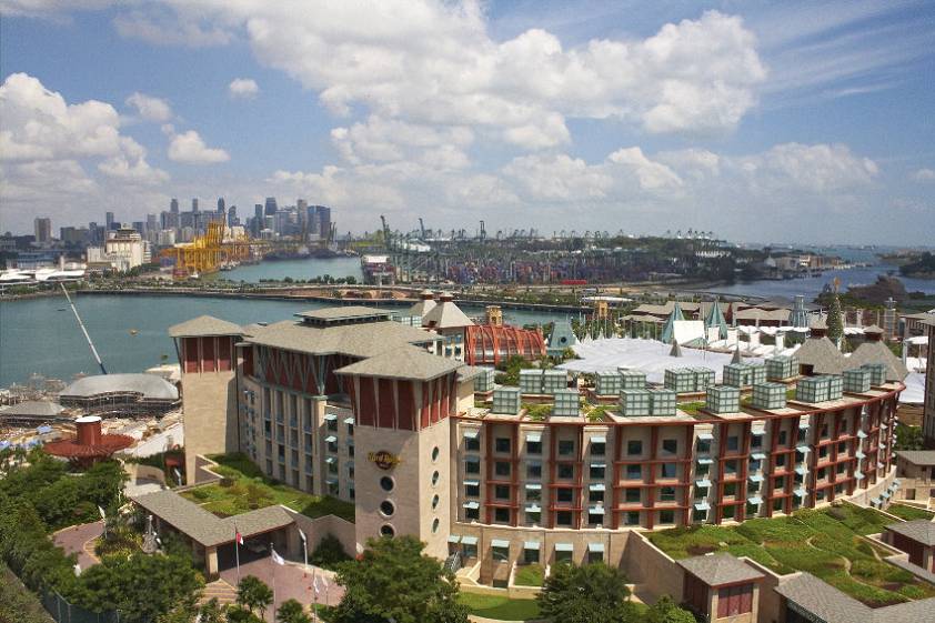 Сингапур с высоты канатной дороги