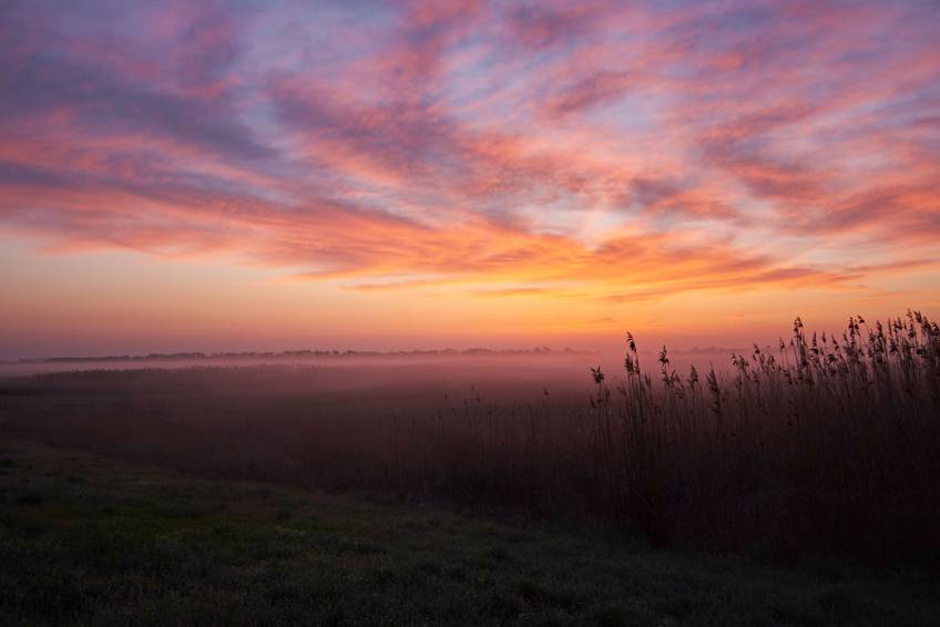 Рассвет по дороге в Ростов