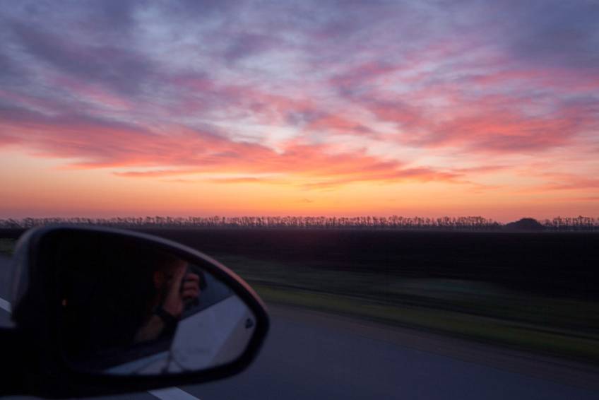 Рассвет по дороге в Ростов Рассвет по дороге в Ростов