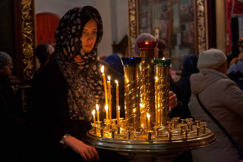 В главном соборе Пскова