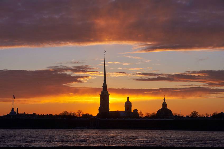 Петропавловка на закате Петропавловка на закате