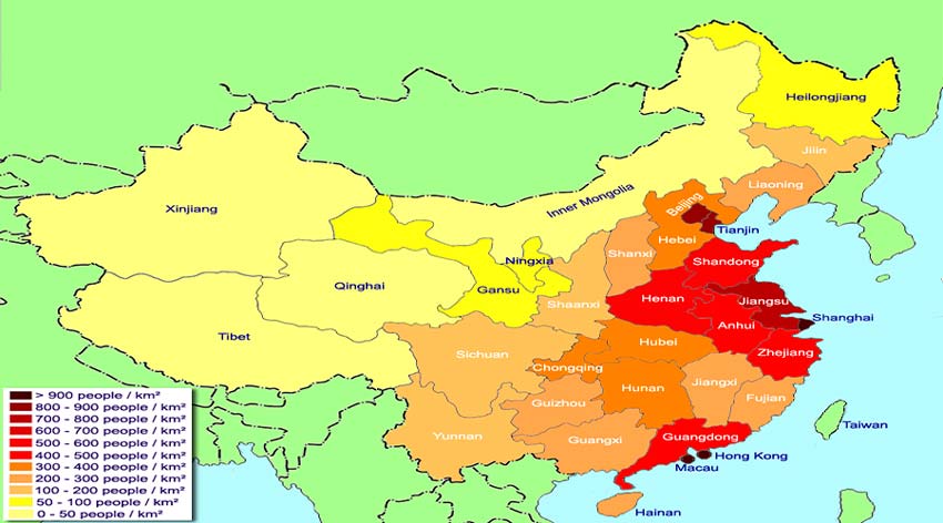 Численность Китая населения