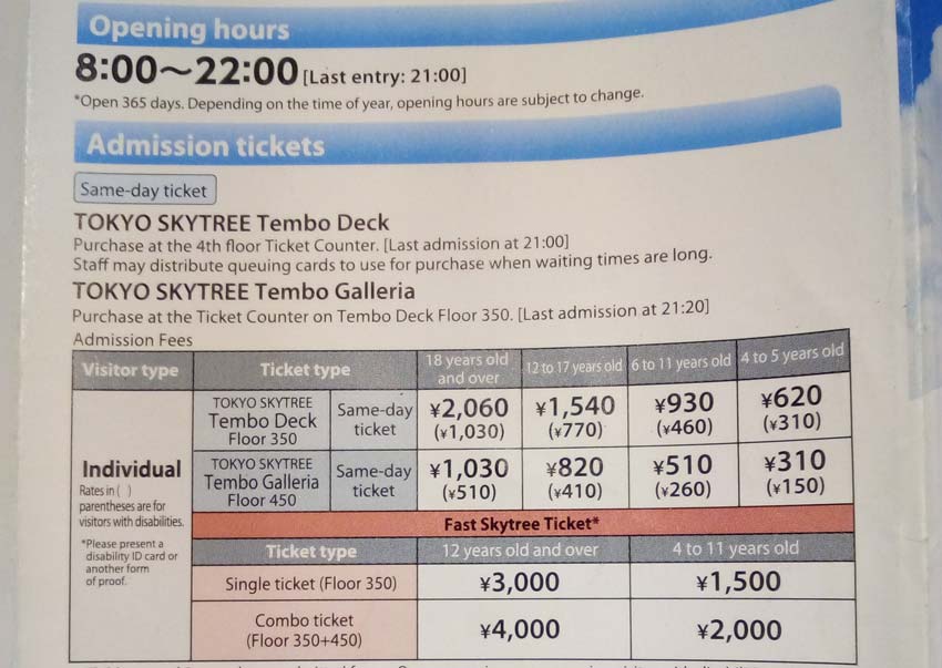 Обзорная площадка Sky Tower в Токио